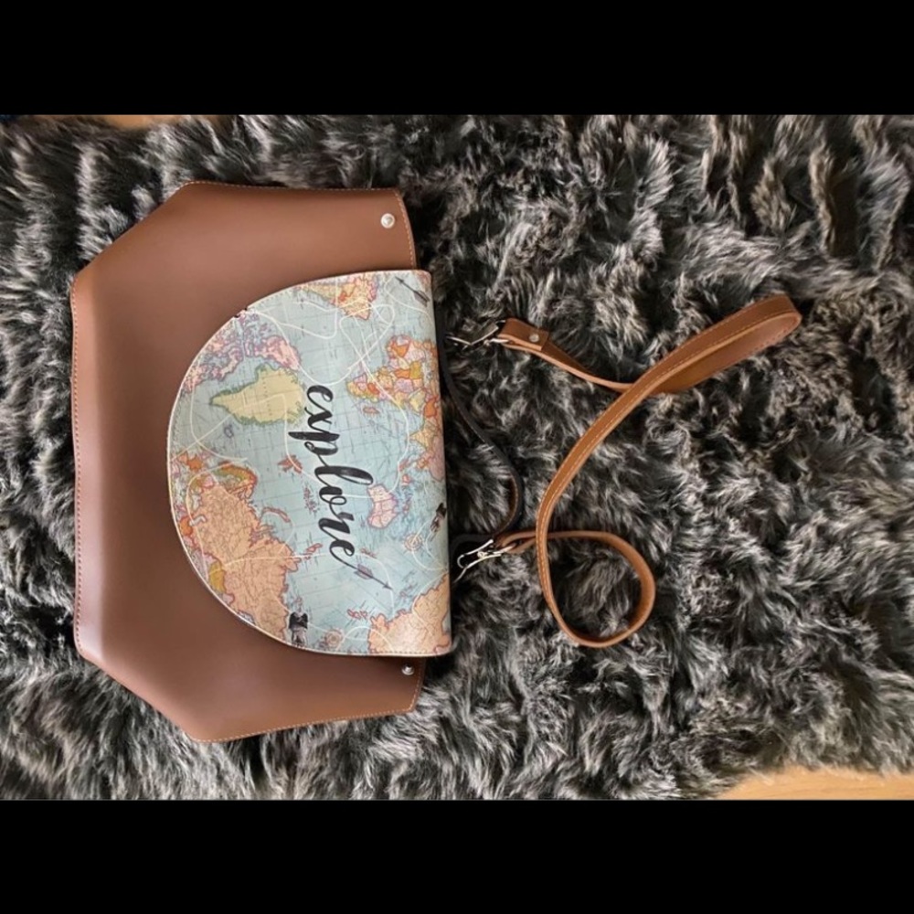 Brown tan unworn new bag explore